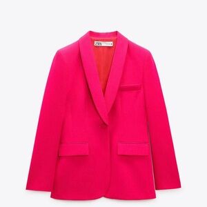 Zara Tuxedo Button Suit- Two Piece/Blazer&FLowing Suit Pants